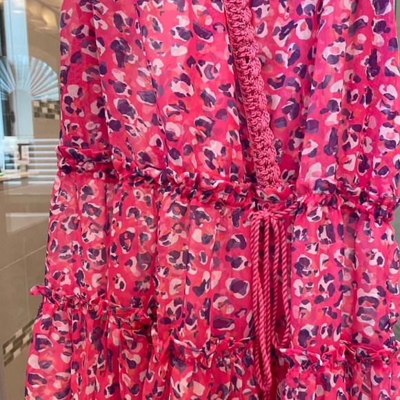 Ramy Brook Women's Printed Donica Sleeveless Coverup Dress-pink-size Medium - Picture 2 of 7